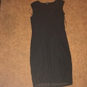 Black fitted dress